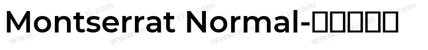 Montserrat Normal字体转换